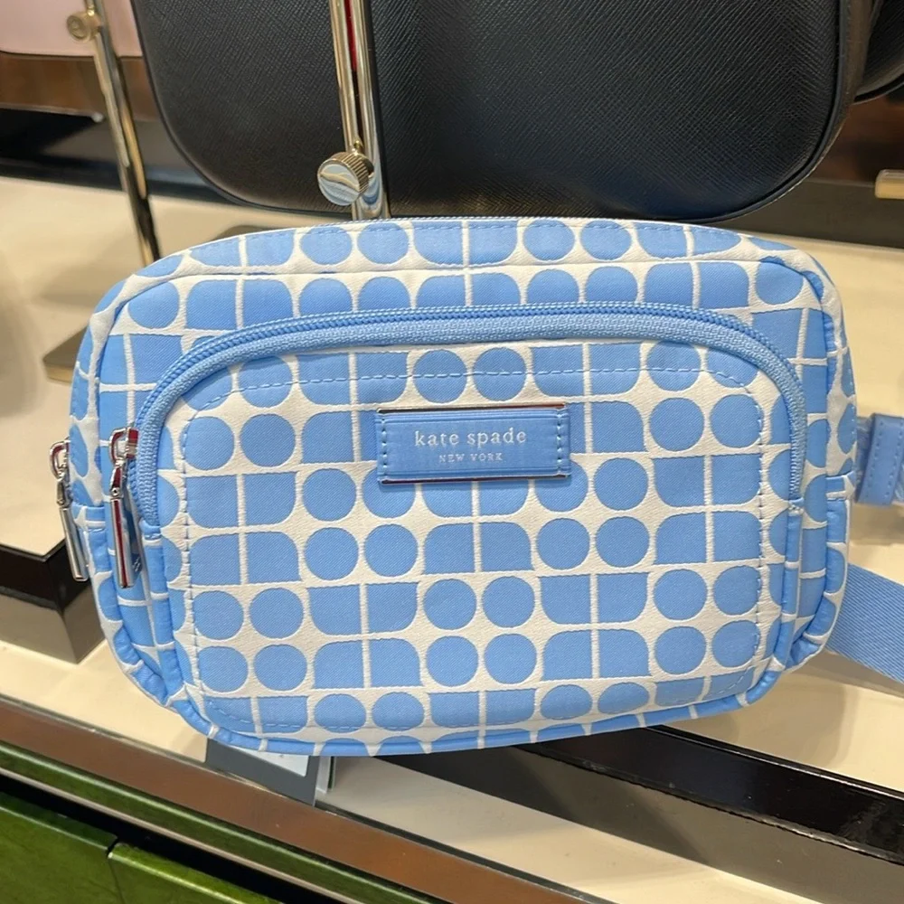 Kate Spade Noel Jacquard Belt Bag
Astral Blue 
NWT Waist
Bags & Fanny Packs - Picture 14 of 16